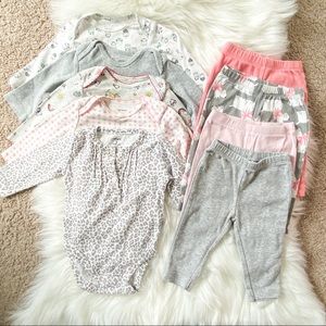 ✨4/$20✨ Carters Baby Girl Bodysuit & Leggings